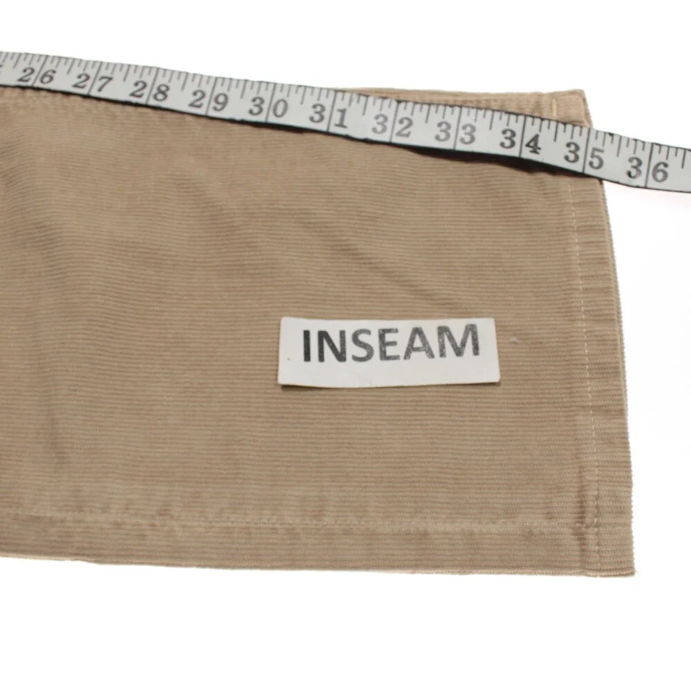 PT Torino NWT 5 Pocket Jean Cut Corduroy Pants Size 38 US Jazz in Beige Cotton